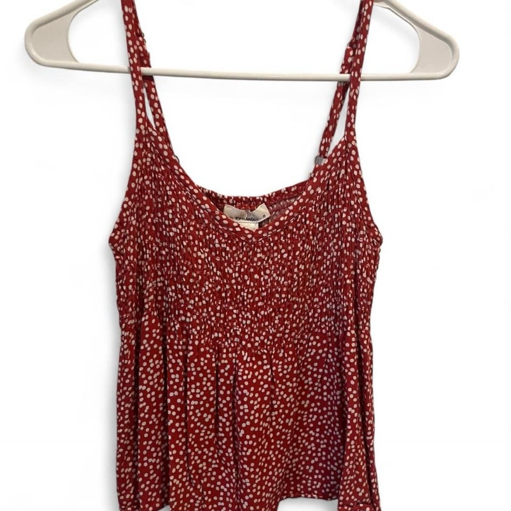 Red Polka Dot Women's Top